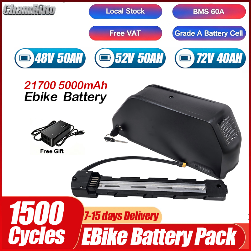 Electric Bicycle Battery 72V 30Ah - Elektrofahrrad 36V 48V 52V 25Ah 30Ah