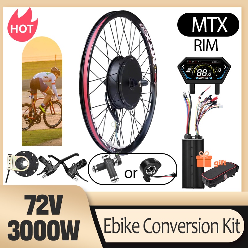 Ebike Conversion Kit 72V 3000W - 3000W MTX39 E-Bike Umrüstsatz 72V Bürstenloser