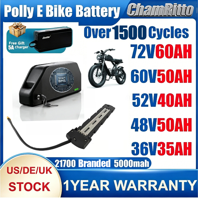 Electric Bicycle Battery 72V 30Ah - E-Bike Unterrohr-Akku 48V 52V 30Ah, 60V