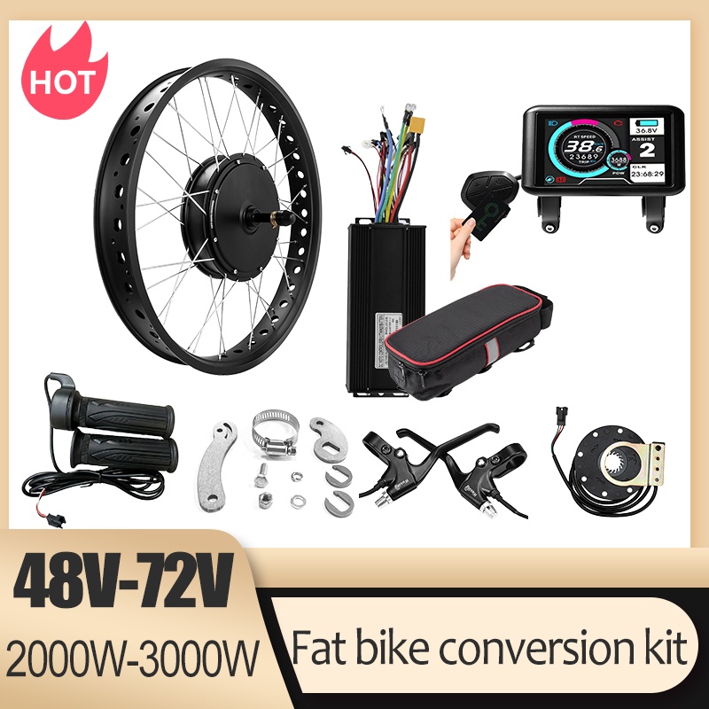 72V 3000W Fat Tire Schneefahrr – Fat Tire Ebike Conversion Kit 2000W Bewertung und Preis