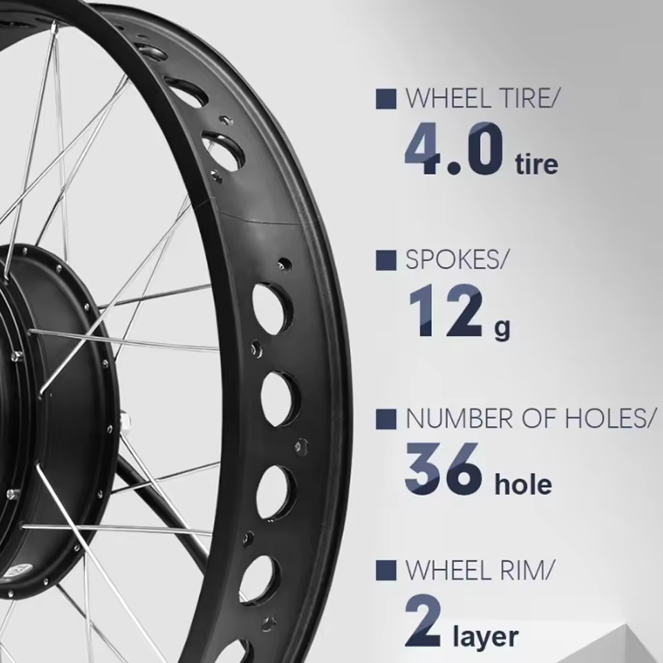 72V 3000W Fat Tire Schneefahrr – Fat Tire Ebike Conversion Kit 2000W Bewertung und Preis