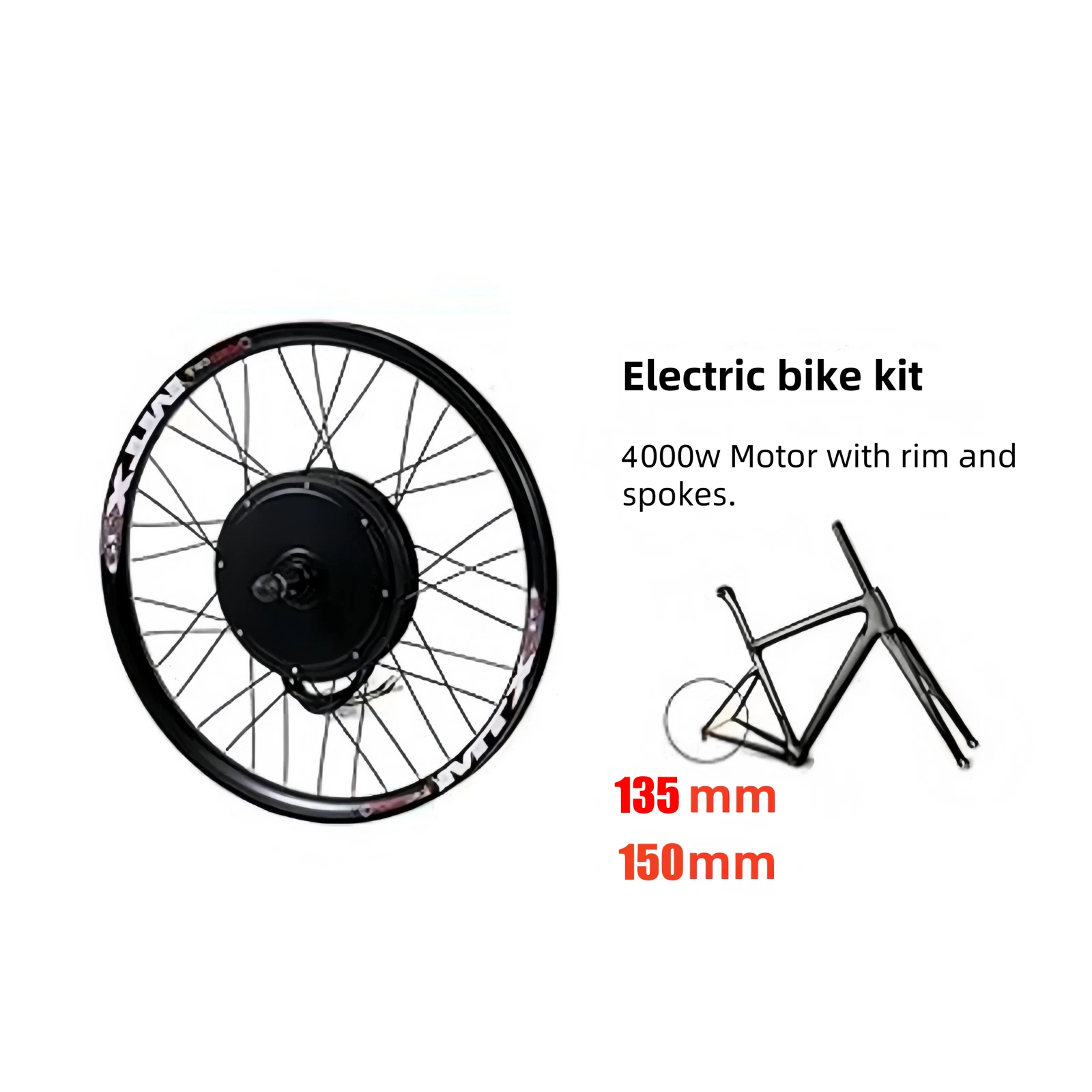 Elektrisches Fahrrad Hinterrad – 72V 5000W Hub Motor Kit Bewertung und Preis
