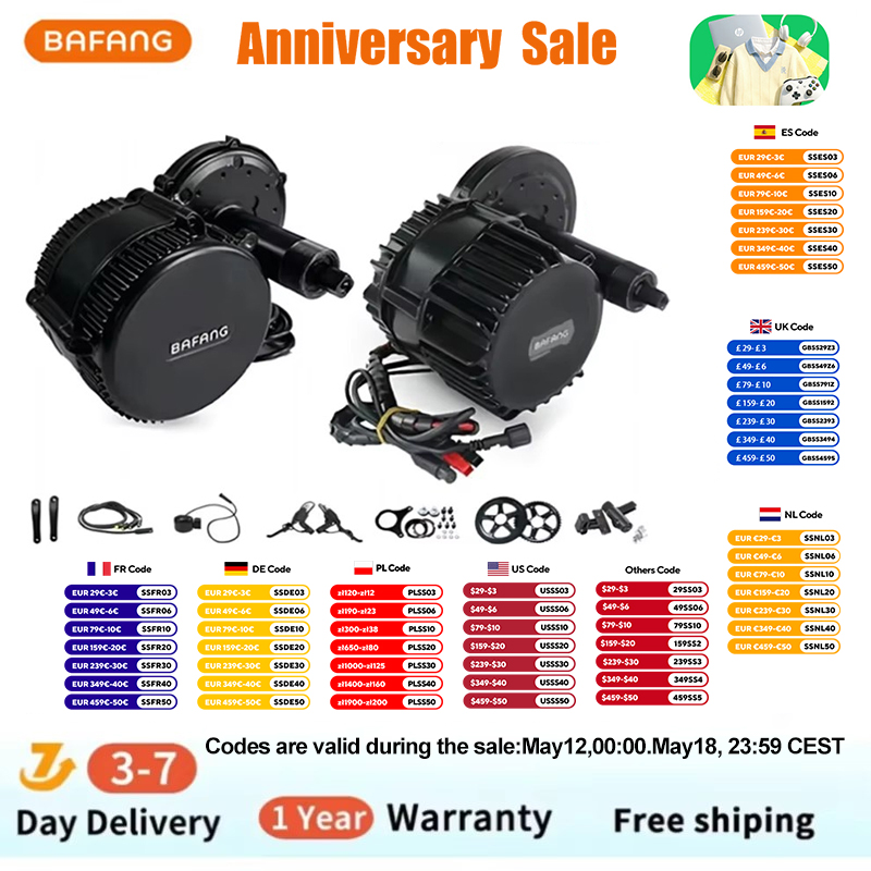 Bafang BBSHD 1000W 52V 48V 68m – Mid Drive Motor Kit 52V 1000W Bewertung und Preis